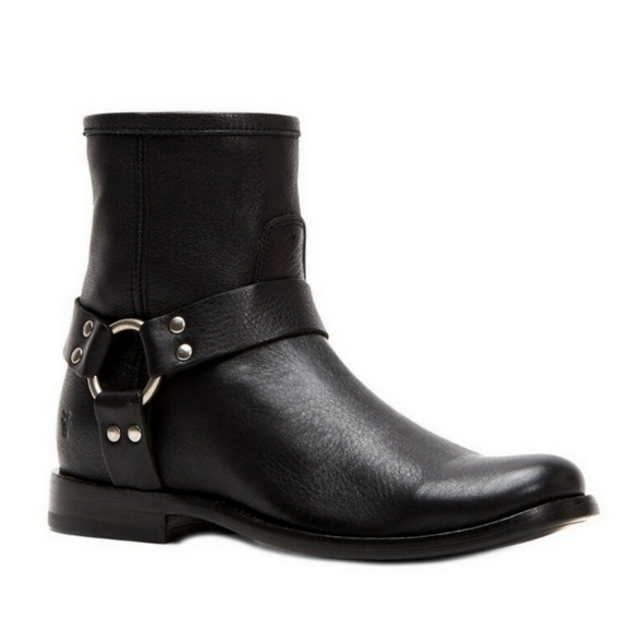 FRYE Phillip Harness Short Boot in Black size 6.5 - Picture 2 of 10